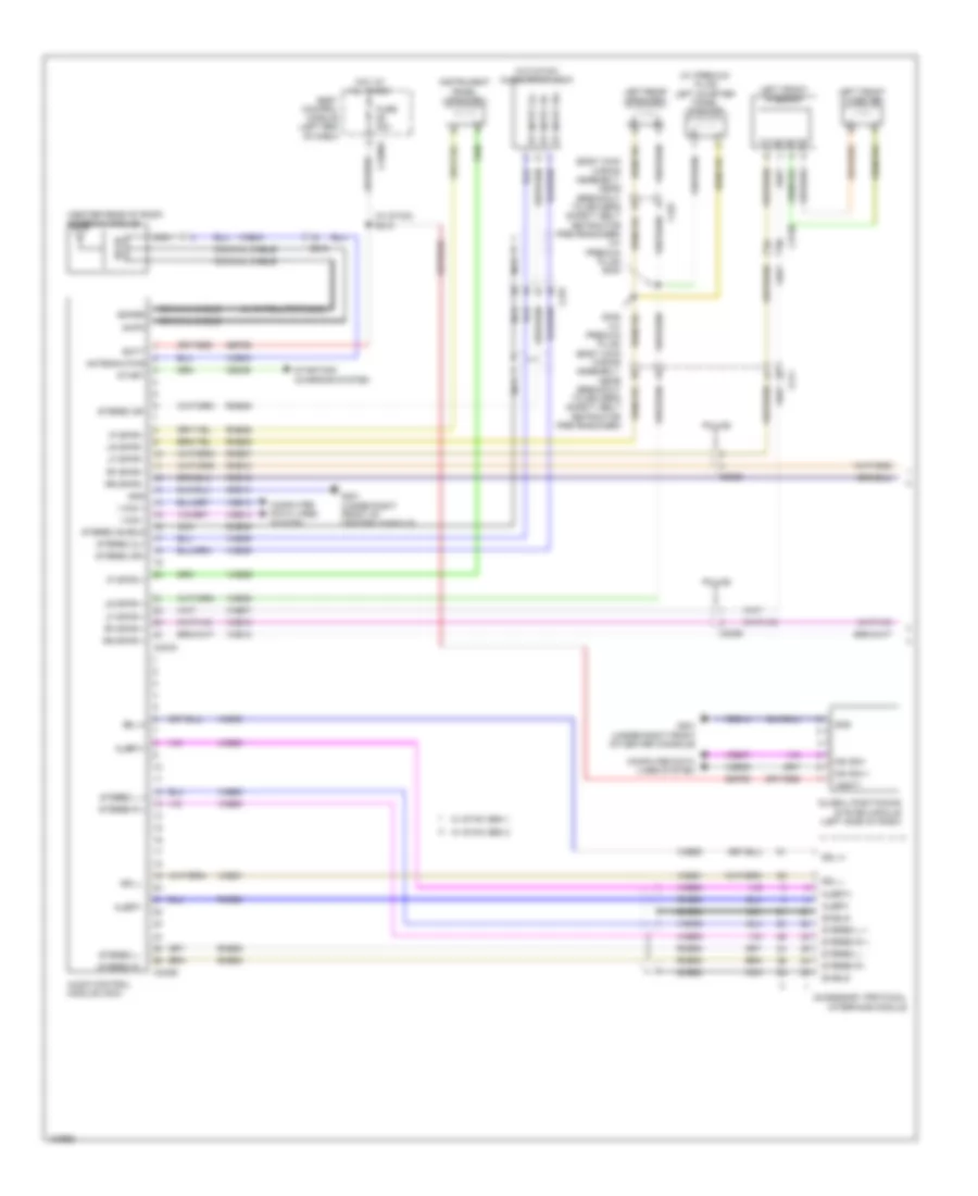 Navigation Wiring Diagram, without Sony (1 of 2) for Ford Police Interceptor Utility 2014