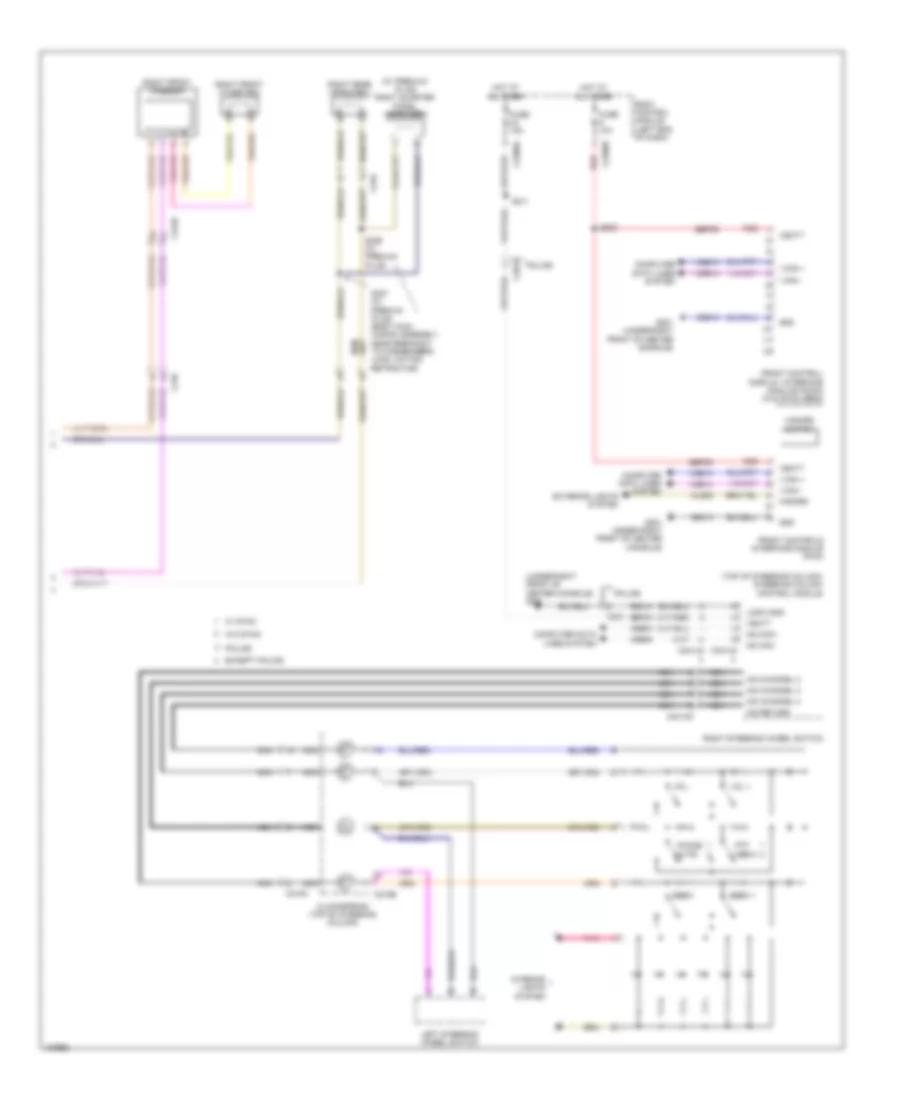 Navigation Wiring Diagram, without Sony (2 of 2) for Ford Police Interceptor Utility 2014