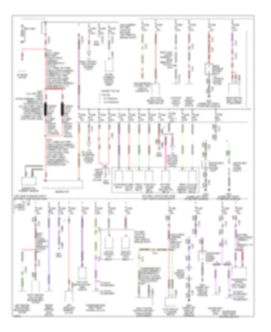 Power Distribution Wiring Diagram 1 of 5 for Ford Police Interceptor Utility 2014