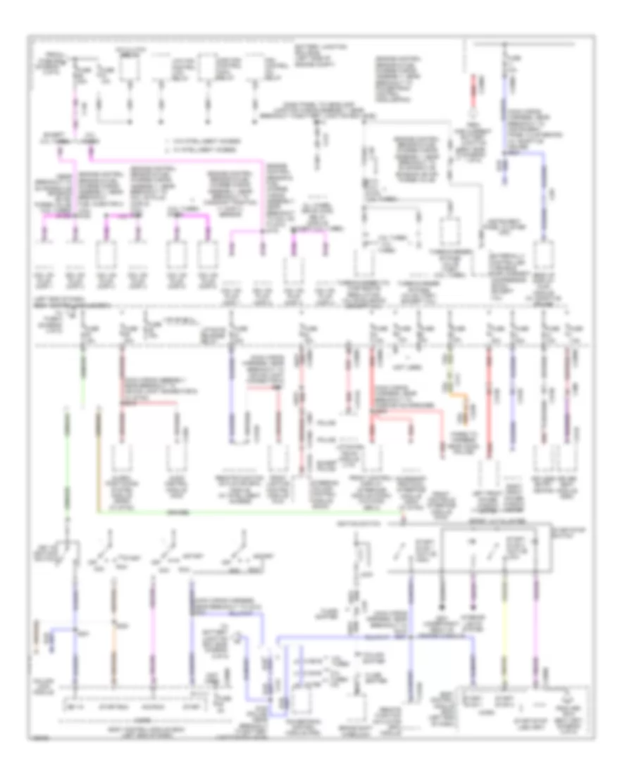 Power Distribution Wiring Diagram 3 of 5 for Ford Police Interceptor Utility 2014