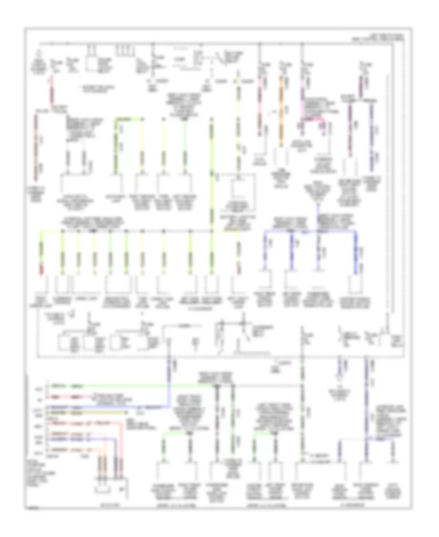 Power Distribution Wiring Diagram 4 of 5 for Ford Police Interceptor Utility 2014