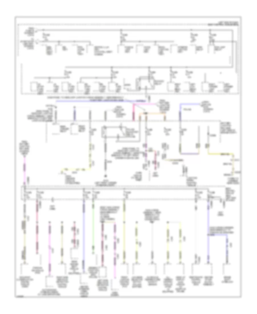 Power Distribution Wiring Diagram 5 of 5 for Ford Police Interceptor Utility 2014