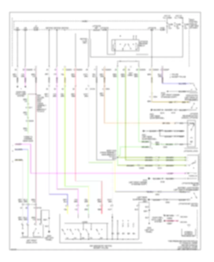 Power Door Locks Wiring Diagram, without Intelligent Access (2 of 2) for Ford Police Interceptor Utility 2014