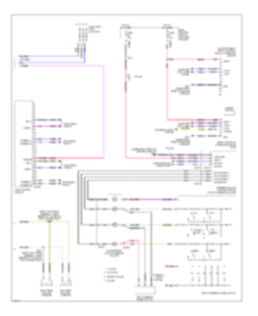 SONY Radio Wiring Diagram 2 of 2 for Ford Police Interceptor Utility 2014