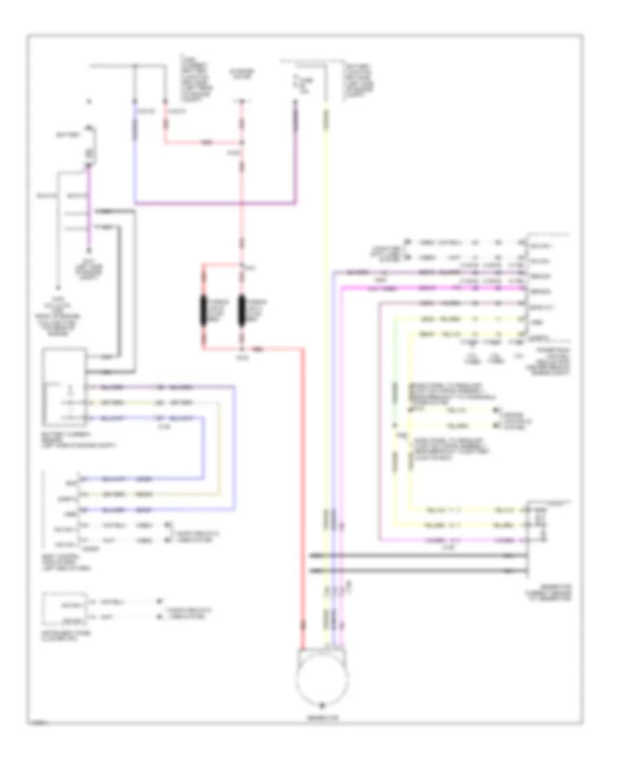 Charging Wiring Diagram for Ford Police Interceptor Utility 2014