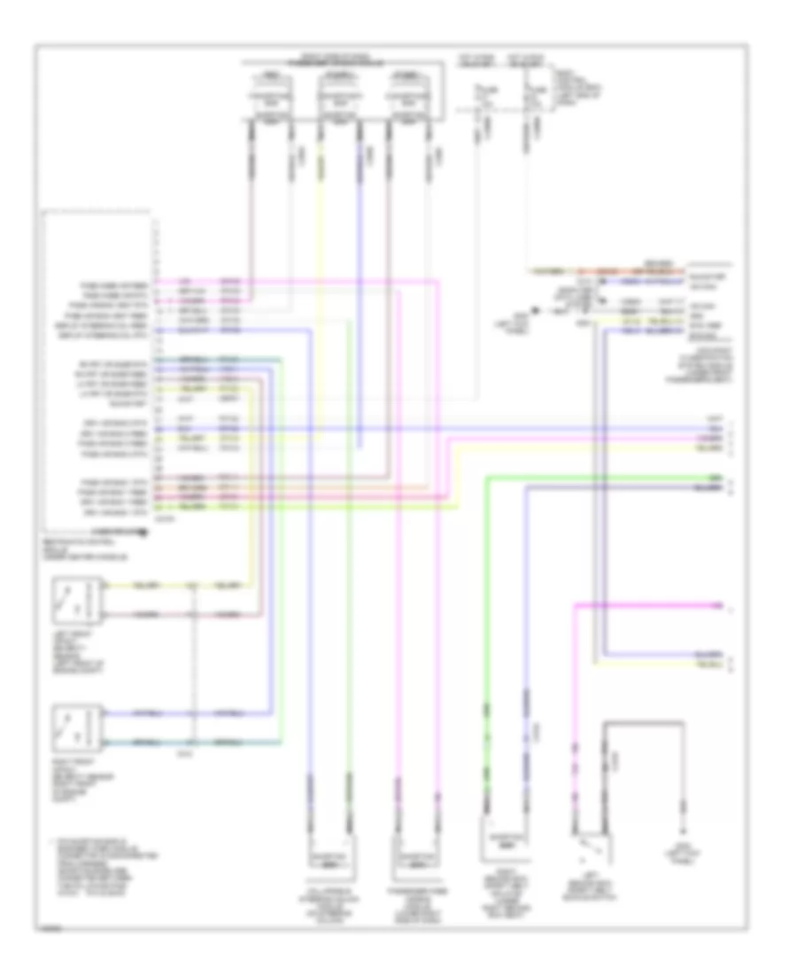 Supplemental Restraints Wiring Diagram 1 of 3 for Ford Police Interceptor Utility 2014