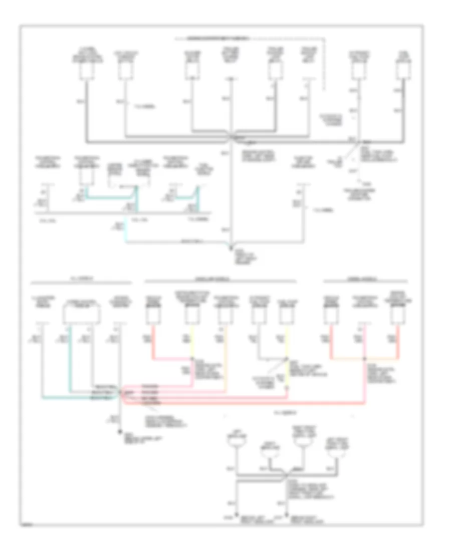 Ground Distribution Wiring Diagram (2 of 4) for Ford Club Wagon E150 1997