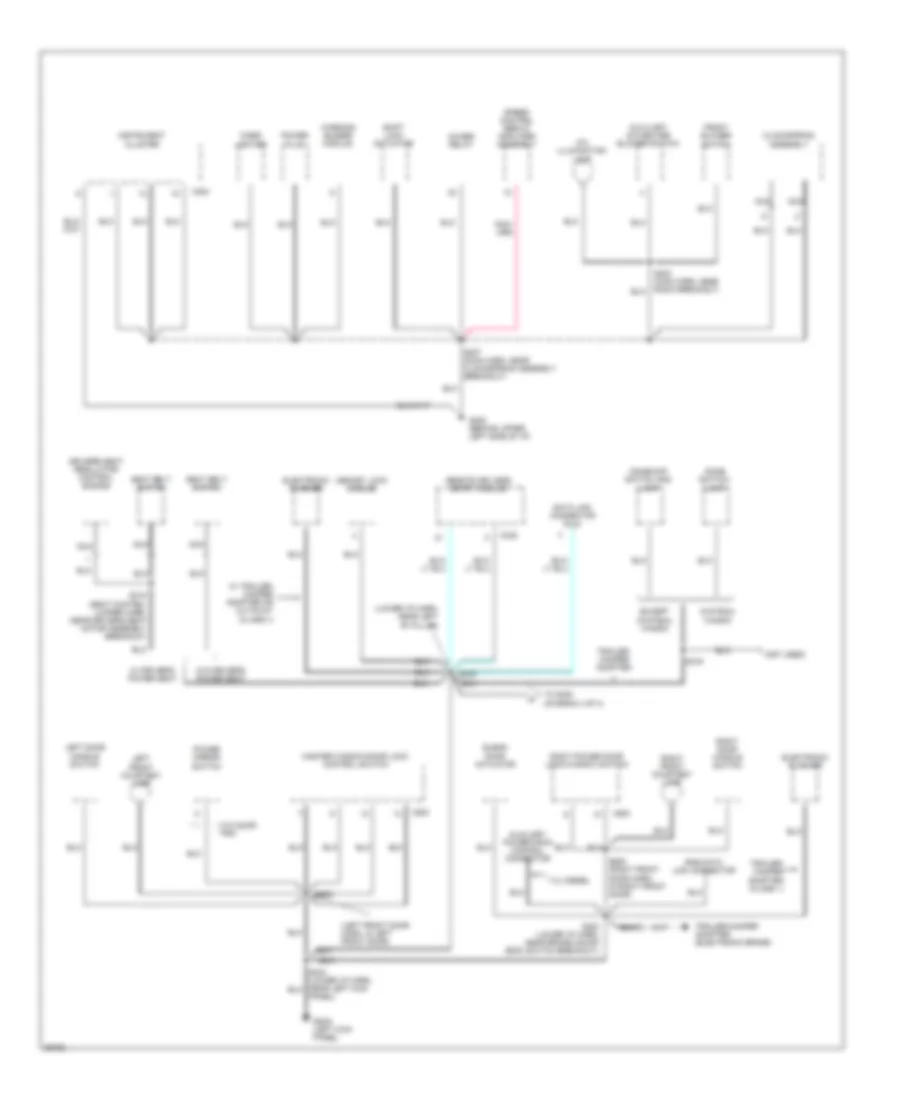 Ground Distribution Wiring Diagram 3 of 4 for Ford Club Wagon E150 1997