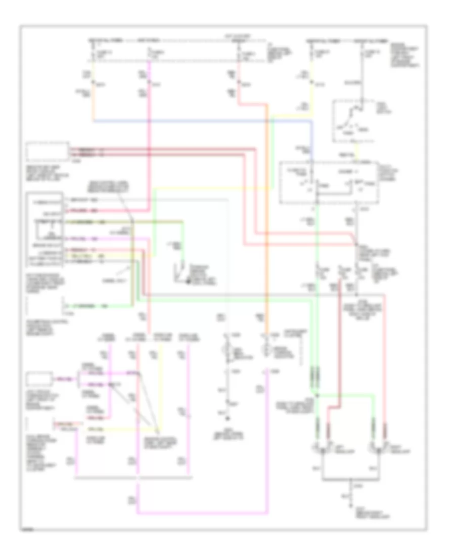 Headlight Wiring Diagram with DRL for Ford Club Wagon E150 1997