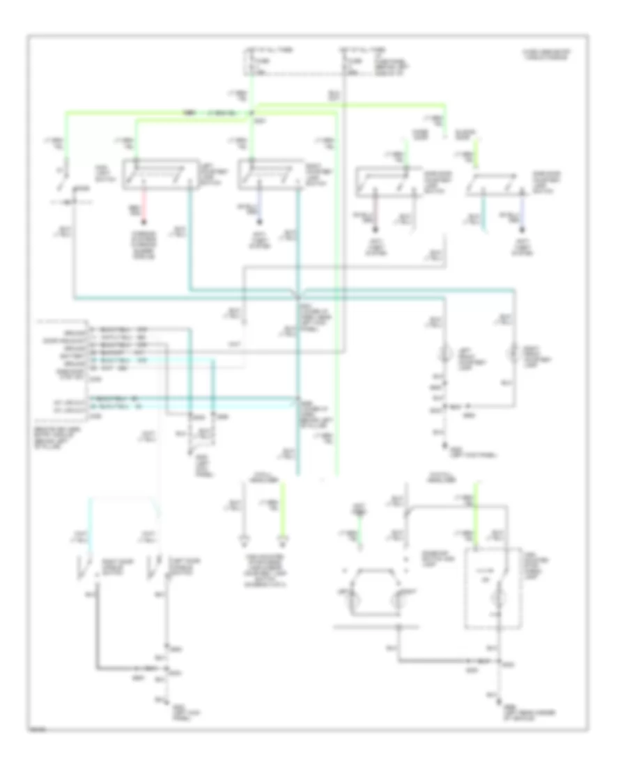 Courtesy Lamps Wiring Diagram (2 of 3) for Ford Club Wagon E150 1997