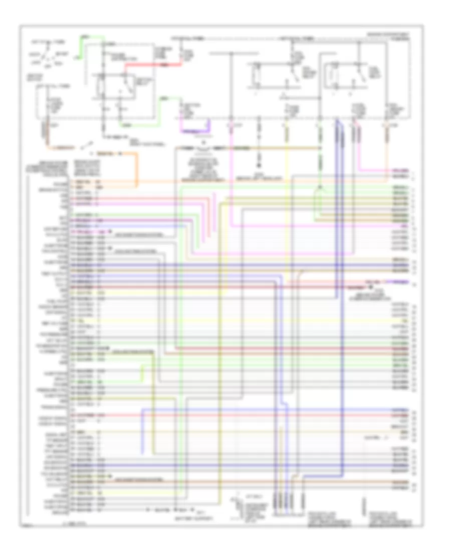 2.5L, Engine Performance Wiring Diagrams (1 of 4) for Ford Contour GL 1995