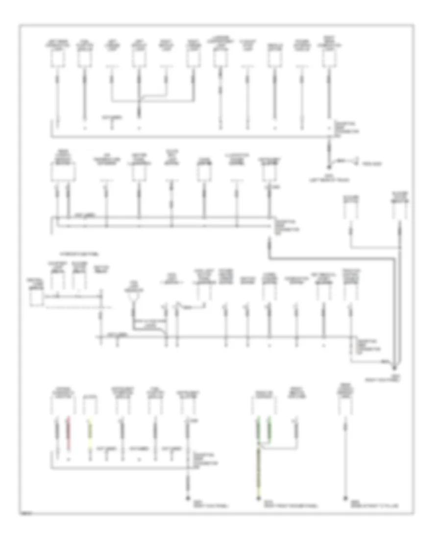 Ground Distribution Wiring Diagram (3 of 3) for Ford Contour GL 1995