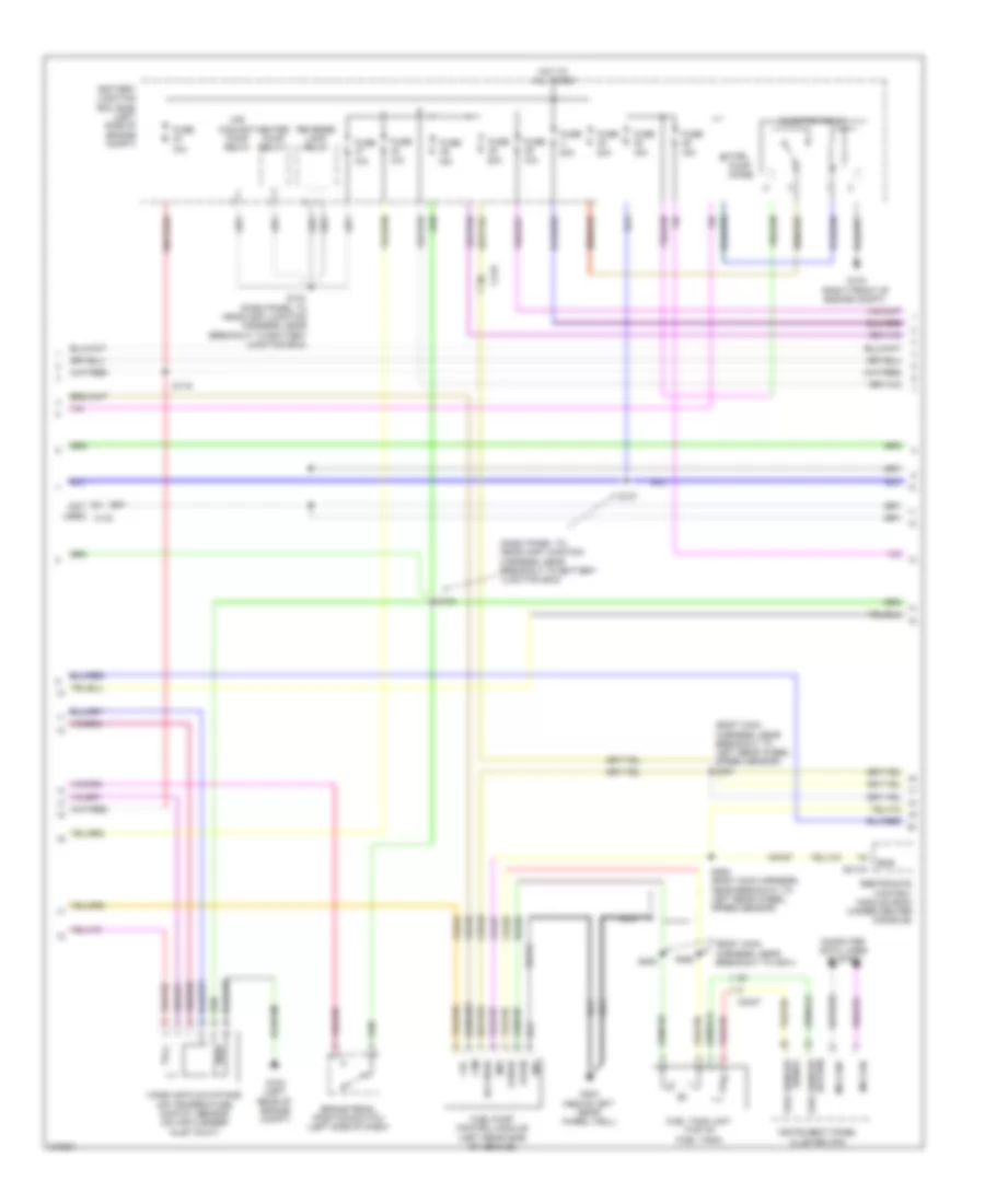 2.5L Hybrid, Engine Performance Wiring Diagram (2 of 8) for Ford Fusion SE 2011