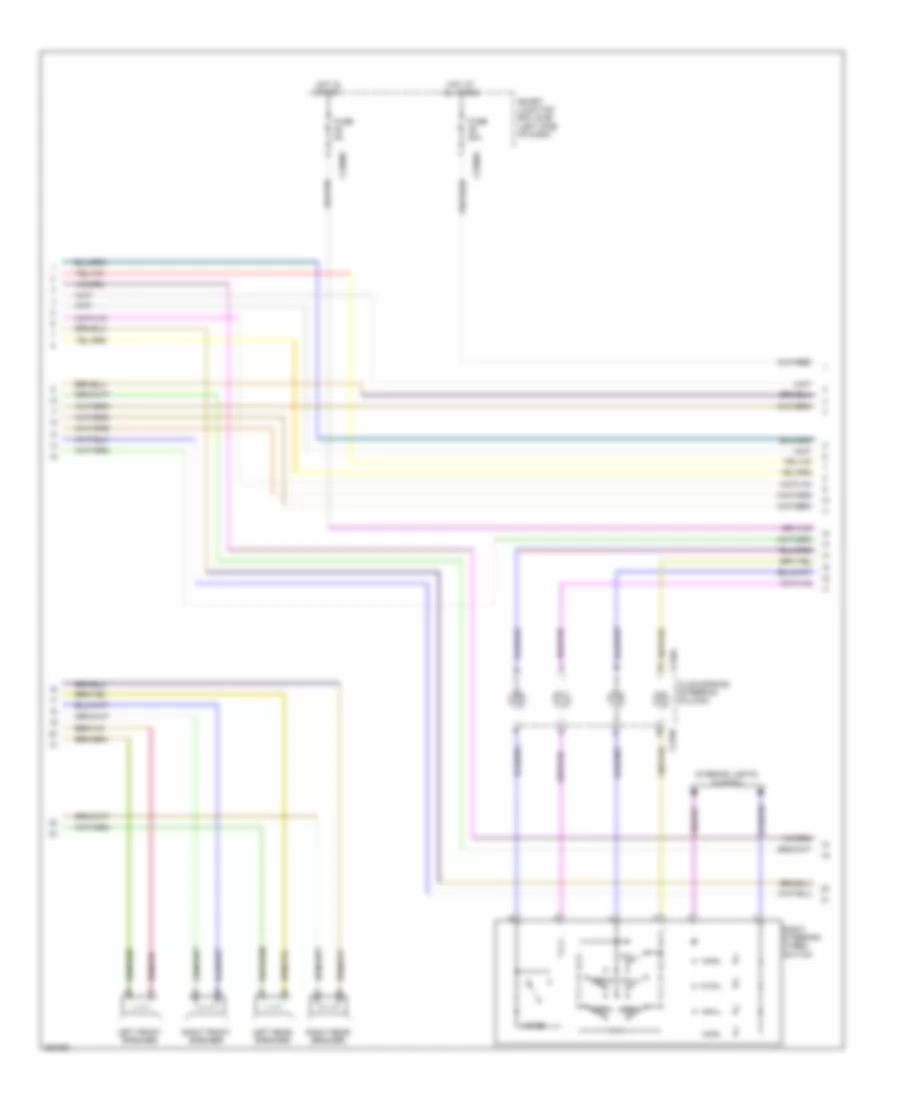 Navigation Wiring Diagram, with THX (2 of 3) for Ford Edge SE 2010