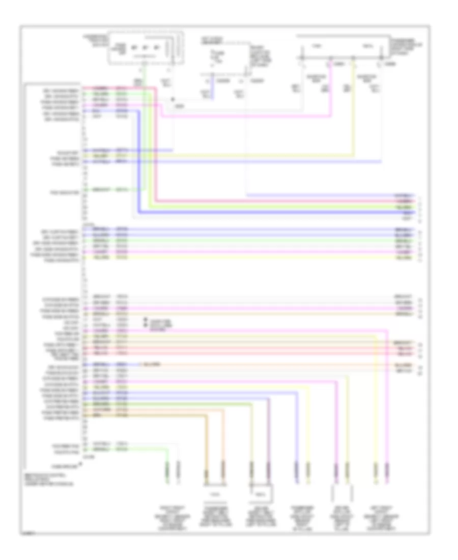 Supplemental Restraints Wiring Diagram 1 of 2 for Ford Edge SE 2010