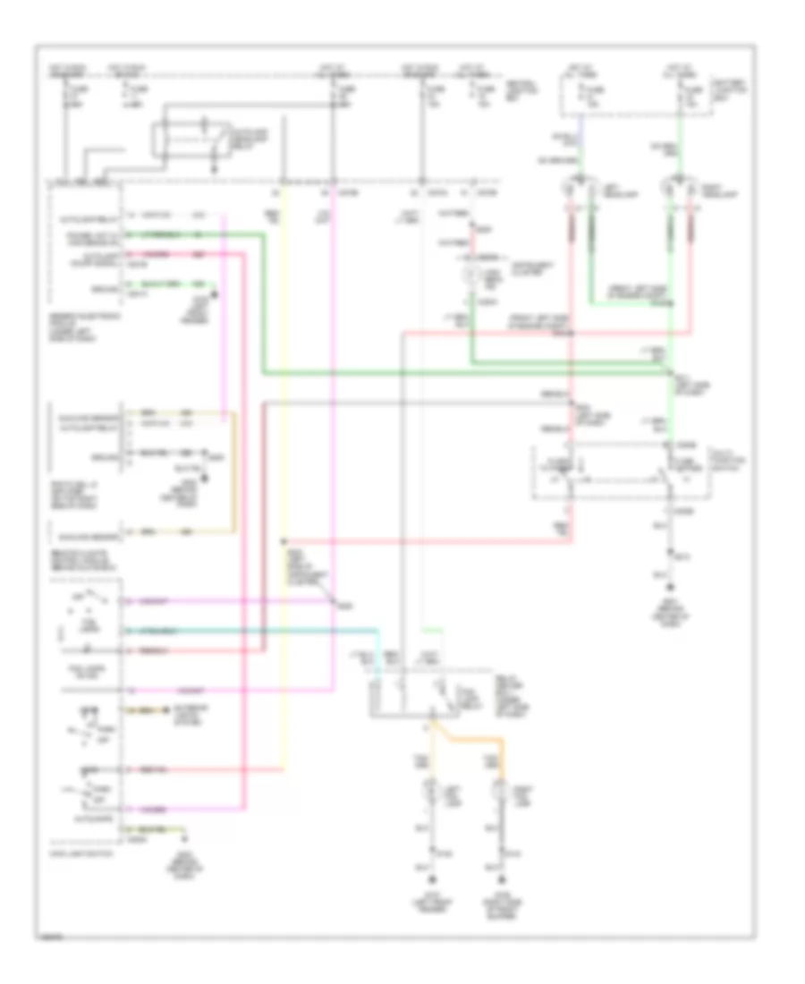 Autolamps Wiring Diagram, without DRL for Ford Taurus LX 2002