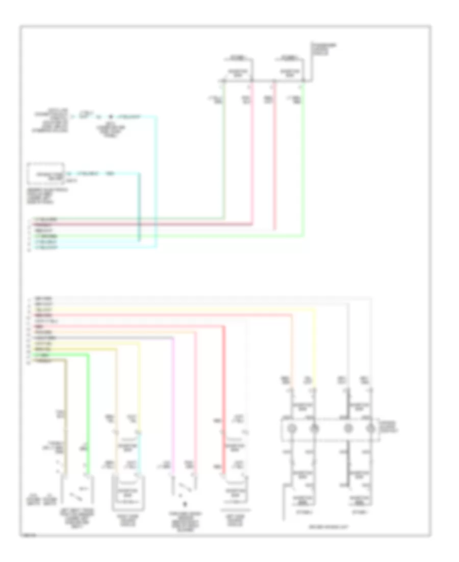 Supplemental Restraint Wiring Diagram (2 of 2) for Ford Taurus LX 2002