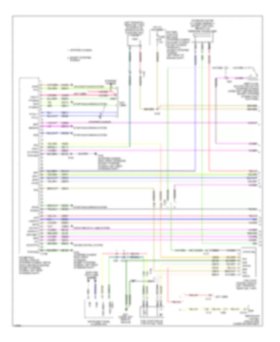 5.4L CNG, Engine Performance Wiring Diagram, with Torqshift (1 of 5) for Ford E-150 2014