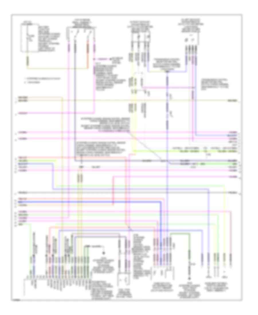 5.4L CNG, Engine Performance Wiring Diagram, with Torqshift (2 of 5) for Ford E-150 2014