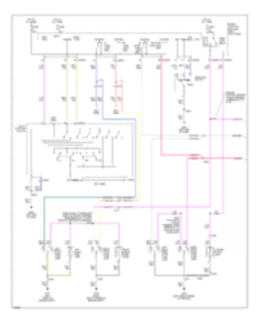 Exterior Lamps Wiring Diagram 1 of 2 for Ford E 150 2014