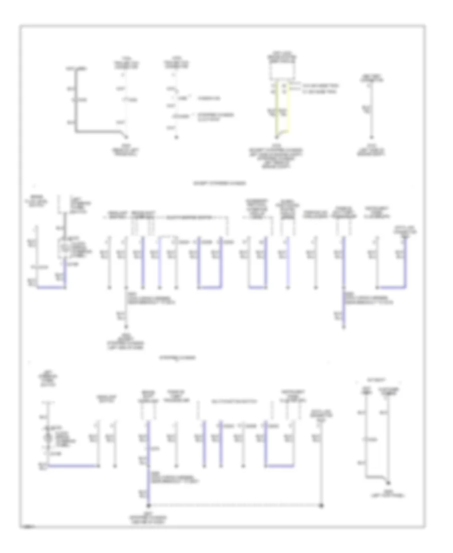 Ground Distribution Wiring Diagram (2 of 5) for Ford E-150 2014