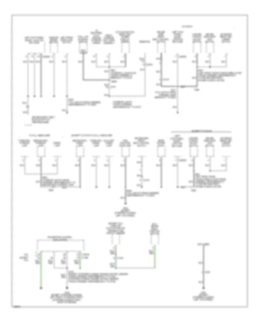 Ground Distribution Wiring Diagram (3 of 5) for Ford E-150 2014