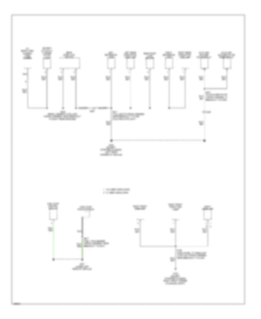 Ground Distribution Wiring Diagram 4 of 5 for Ford E 150 2014