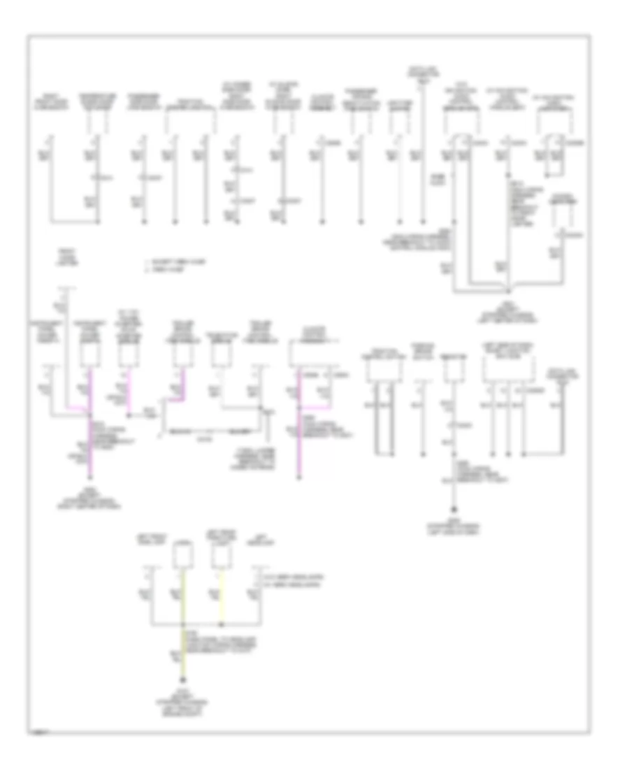 Ground Distribution Wiring Diagram (5 of 5) for Ford E-150 2014