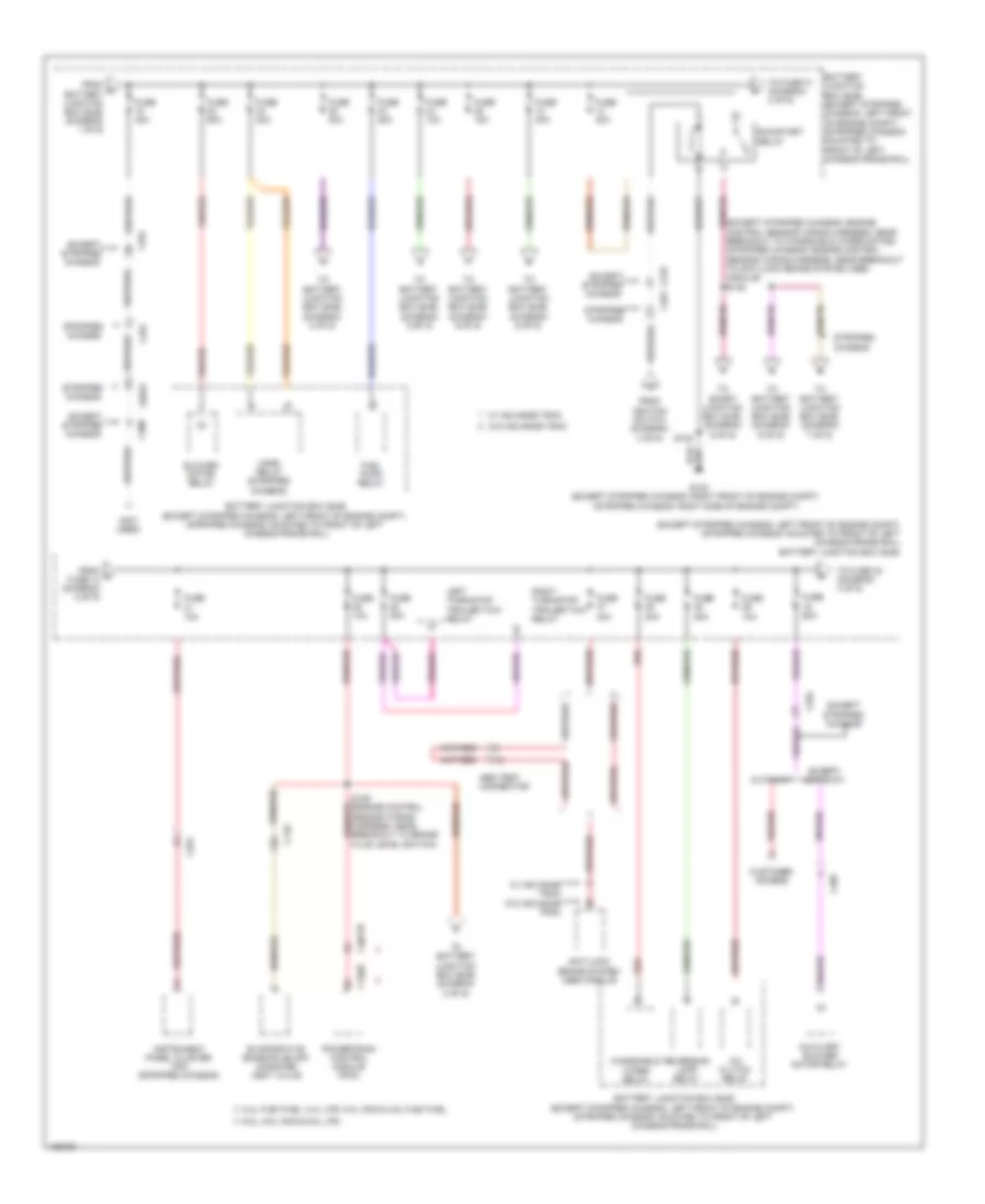 Power Distribution Wiring Diagram (2 of 9) for Ford E-150 2014