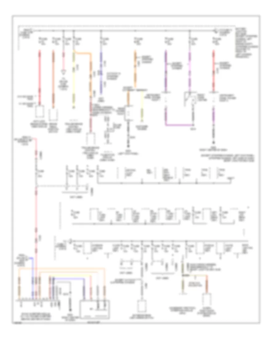 Power Distribution Wiring Diagram 3 of 9 for Ford E 150 2014