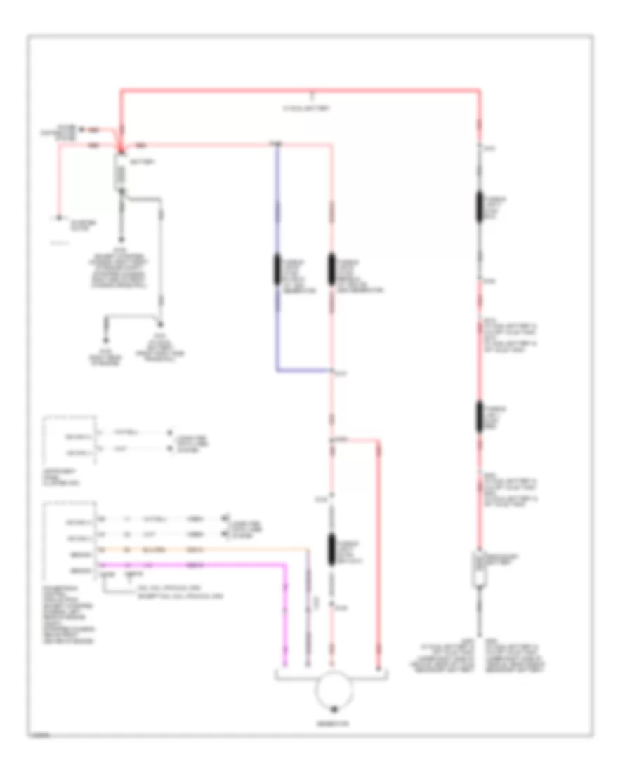 Charging Wiring Diagram for Ford E 150 2014