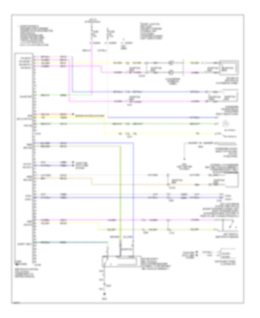 Supplemental Restraints Wiring Diagram for Ford E 150 2014