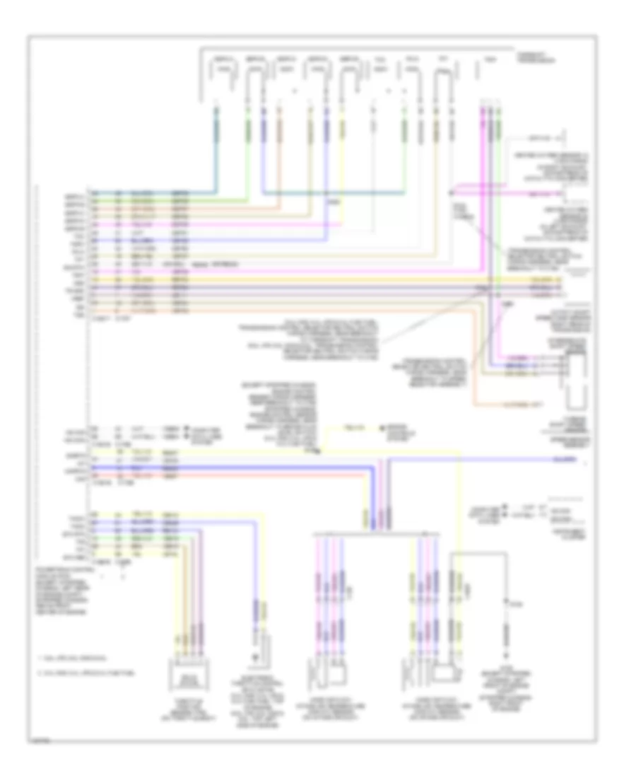 5.4L CNG, Transmission Wiring Diagram, with Torqshift (1 of 2) for Ford E-150 2014