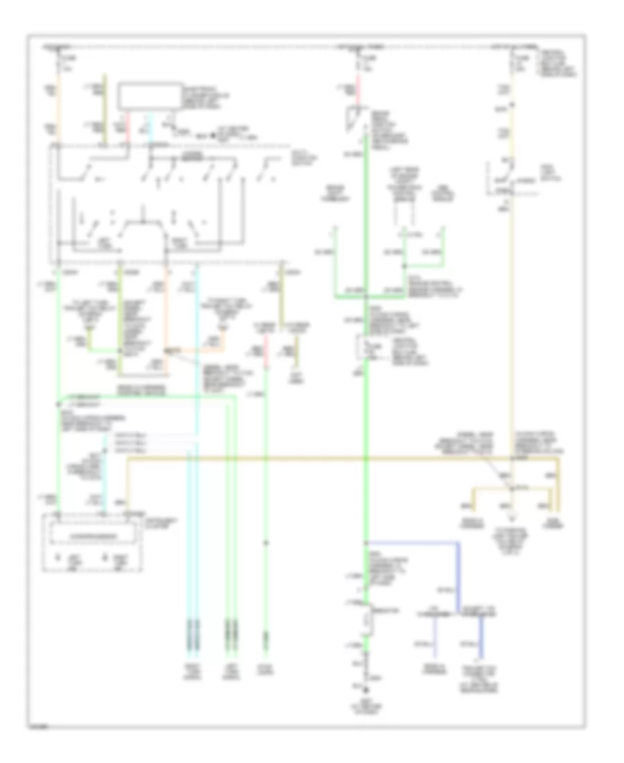Exterior Lamps Wiring Diagram, with Stripped Chassis (1 of 2) for Ford E450 Super Duty 2005