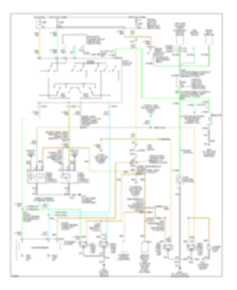 Exterior Lamps Wiring Diagram, without Stripped Chassis (1 of 2) for Ford E450 Super Duty 2005