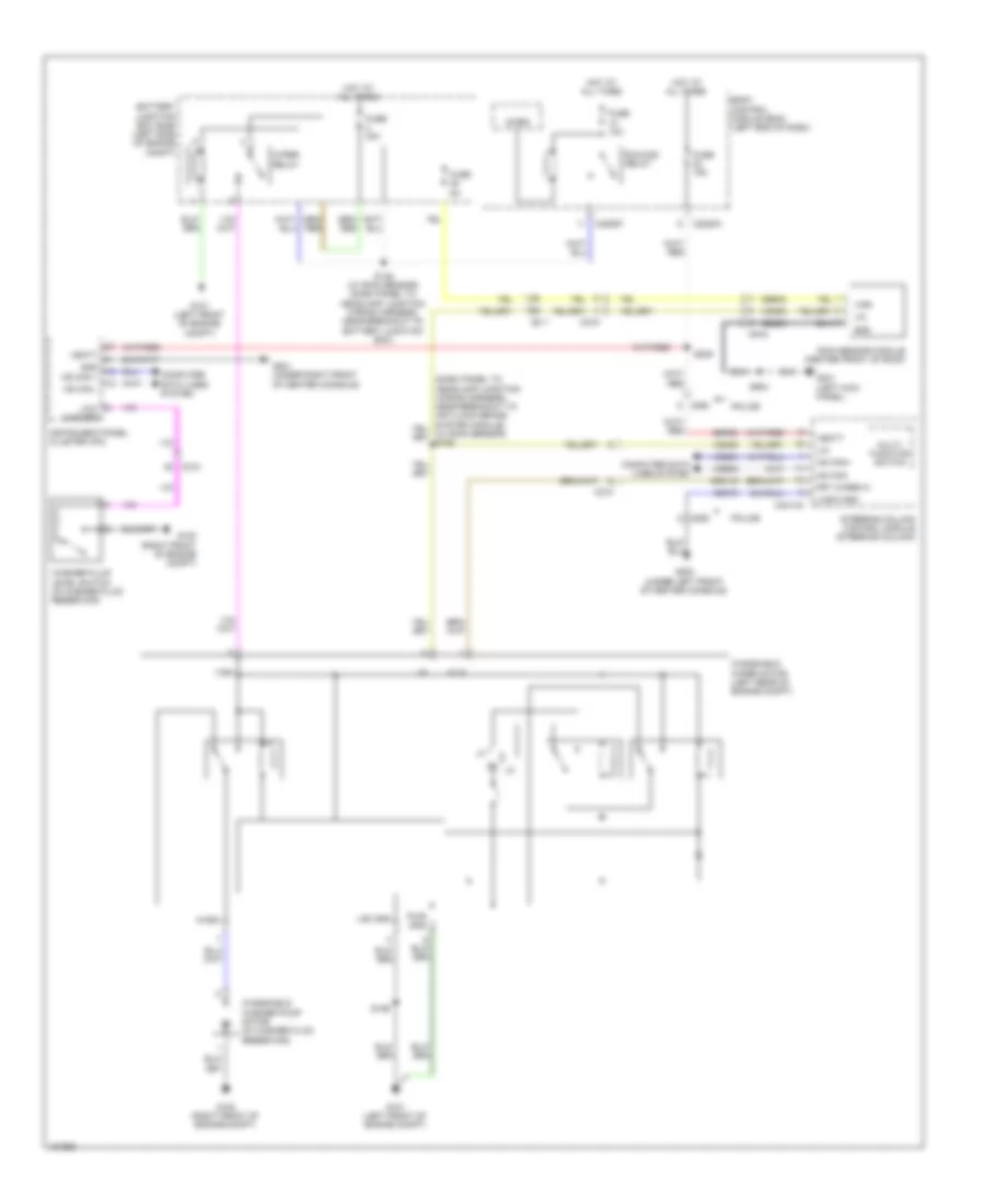 WiperWasher Wiring Diagram for Ford Taurus Limited 2014