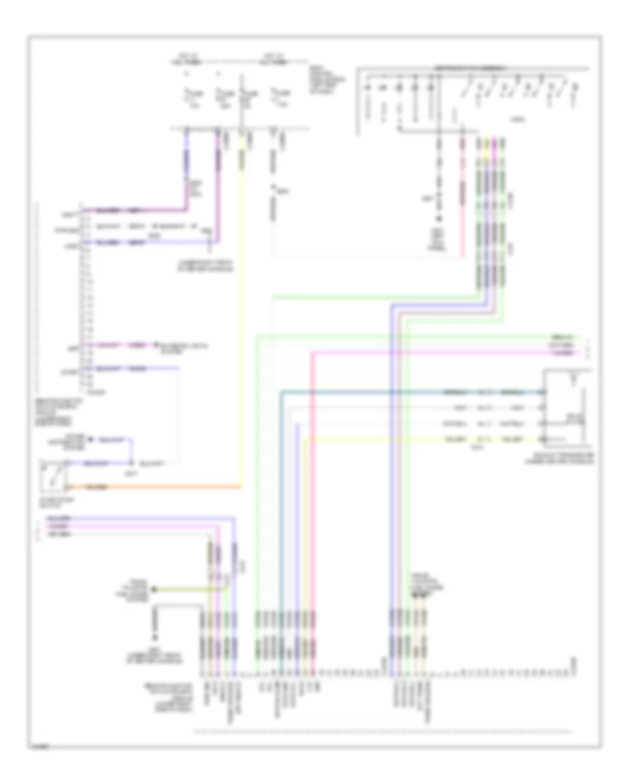 Forced Entry Wiring Diagram, with Intelligent Access (3 of 4) for Ford Taurus Limited 2014