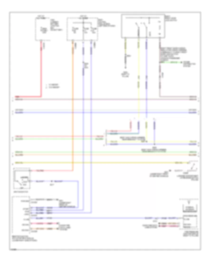 Forced Entry Wiring Diagram, without Intelligent Access (2 of 3) for Ford Taurus Limited 2014