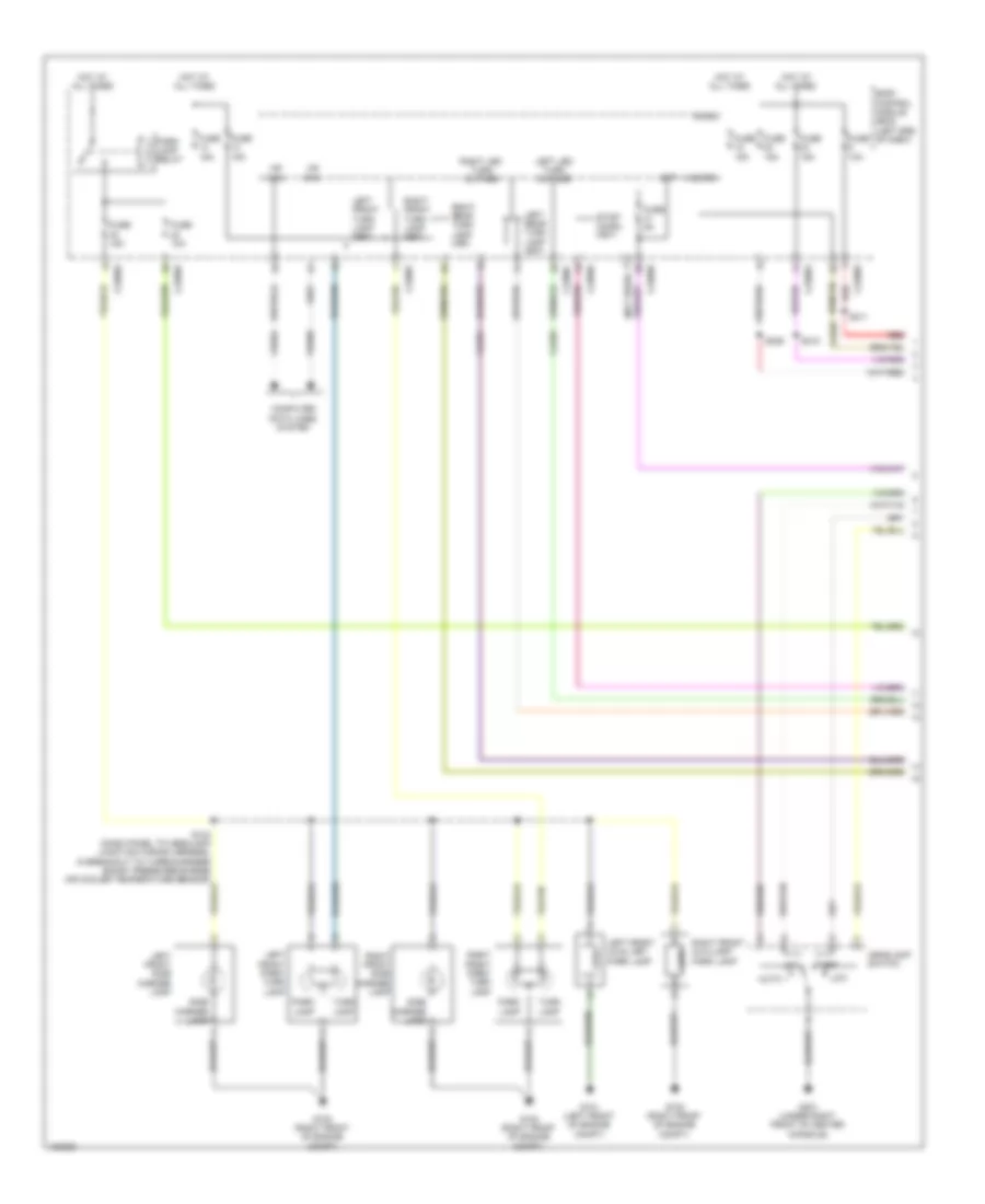 Exterior Lamps Wiring Diagram (1 of 2) for Ford Taurus Limited 2014