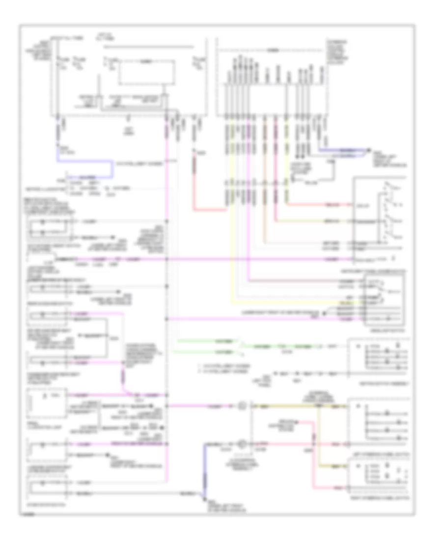Instrument Illumination Wiring Diagram for Ford Taurus Limited 2014