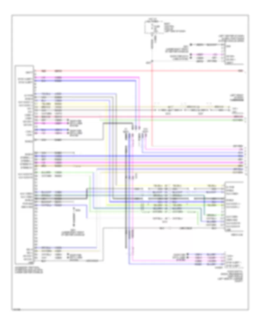 SYNC Radio Wiring Diagram with SYNC GEN 2 1 of 2 for Ford Taurus Limited 2014