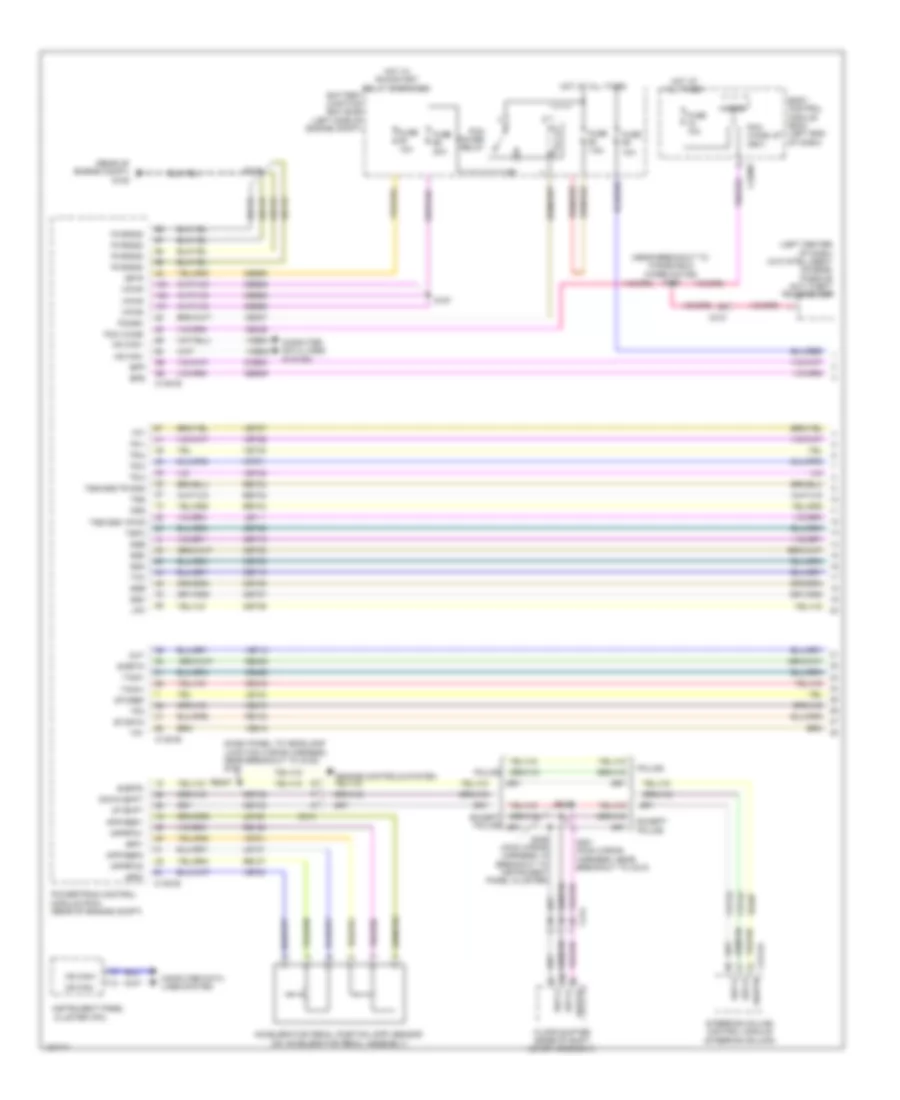 3.5L Turbo, AT Wiring Diagram (1 of 2) for Ford Taurus Limited 2014