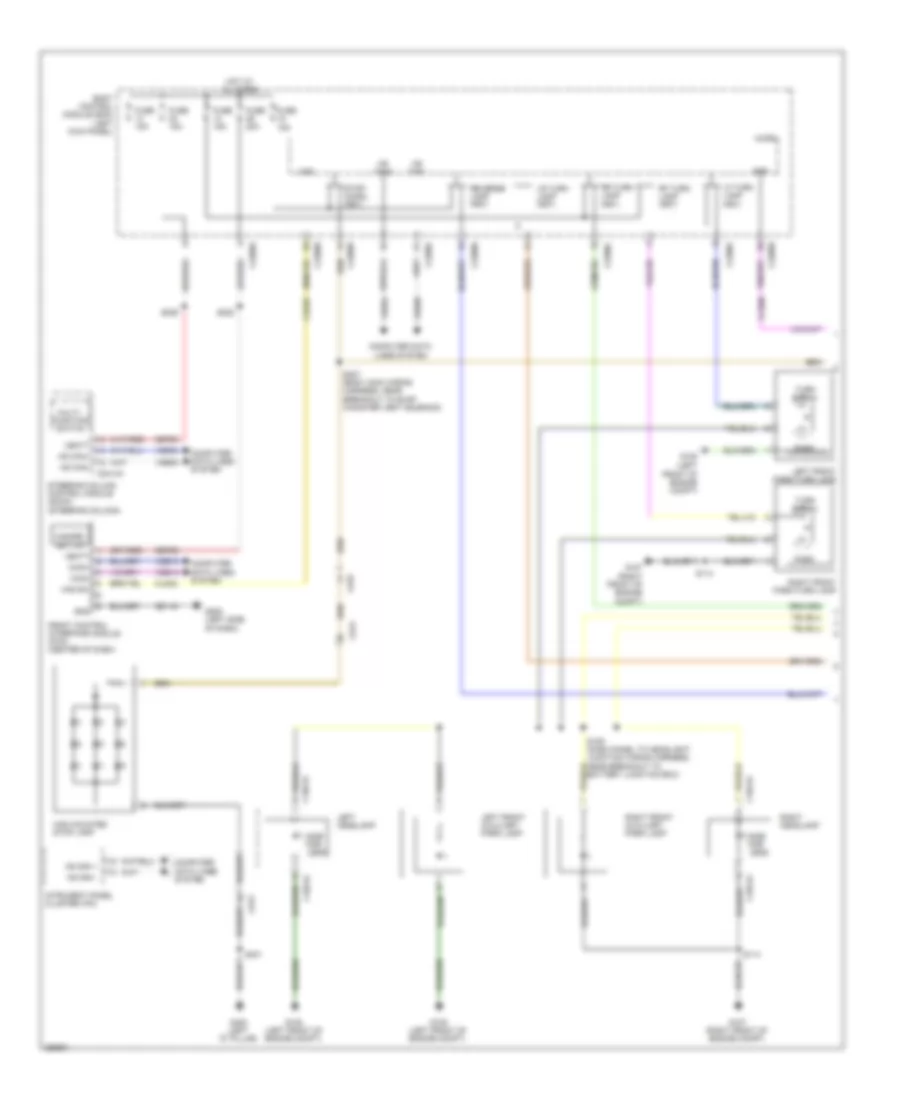 Exterior Lamps Wiring Diagram 1 of 2 for Ford Edge Limited 2013