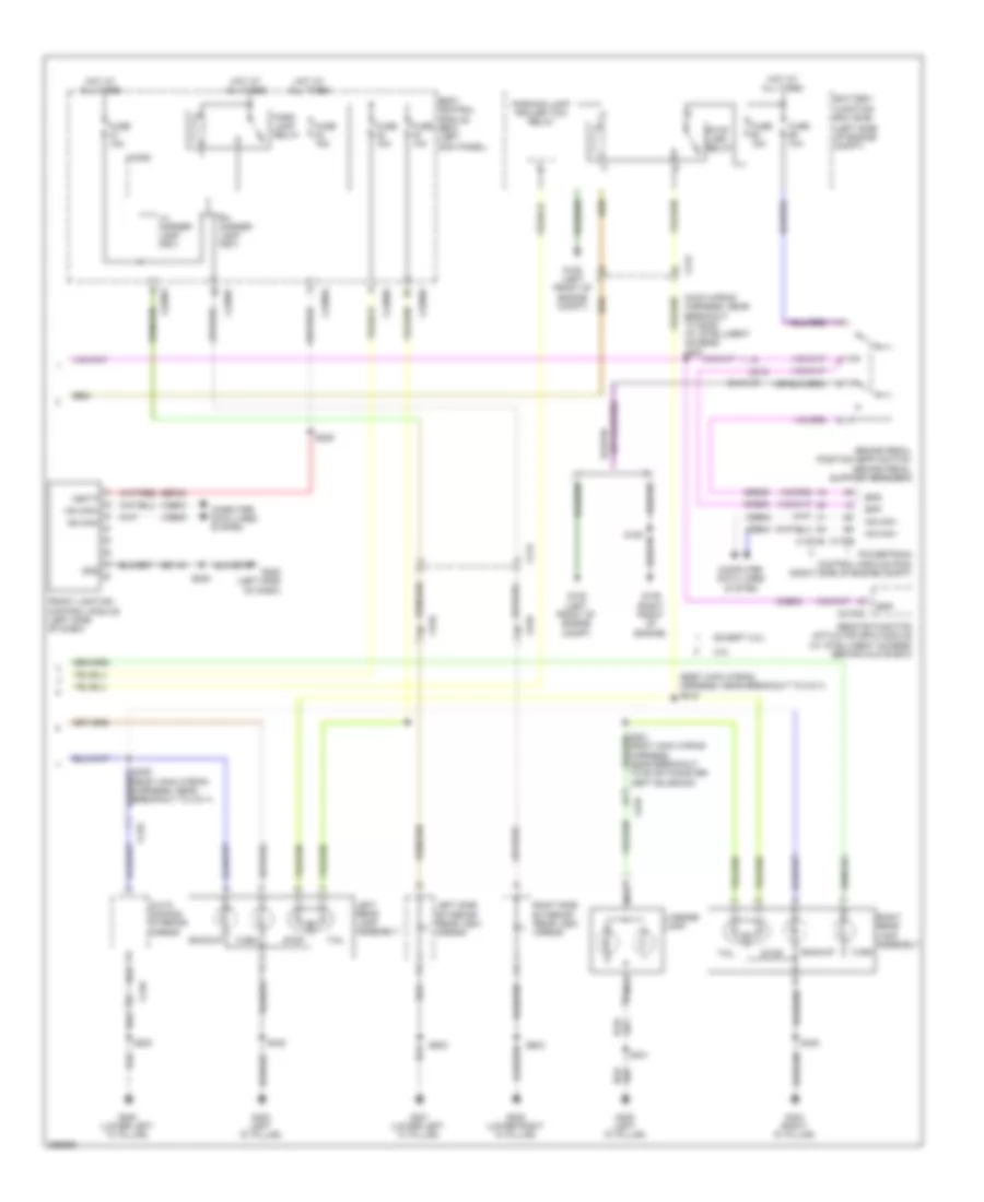 Exterior Lamps Wiring Diagram 2 of 2 for Ford Edge Limited 2013