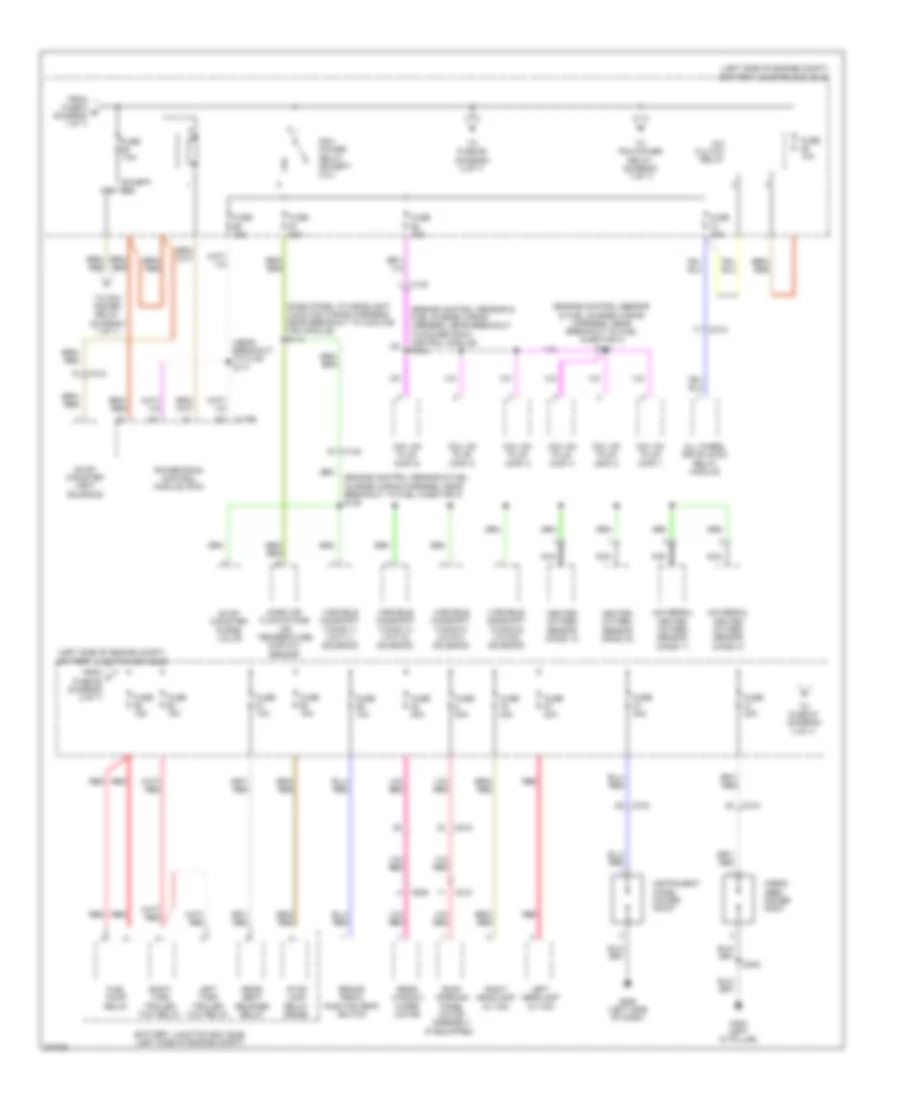 Power Distribution Wiring Diagram (2 of 7) for Ford Edge Limited 2013