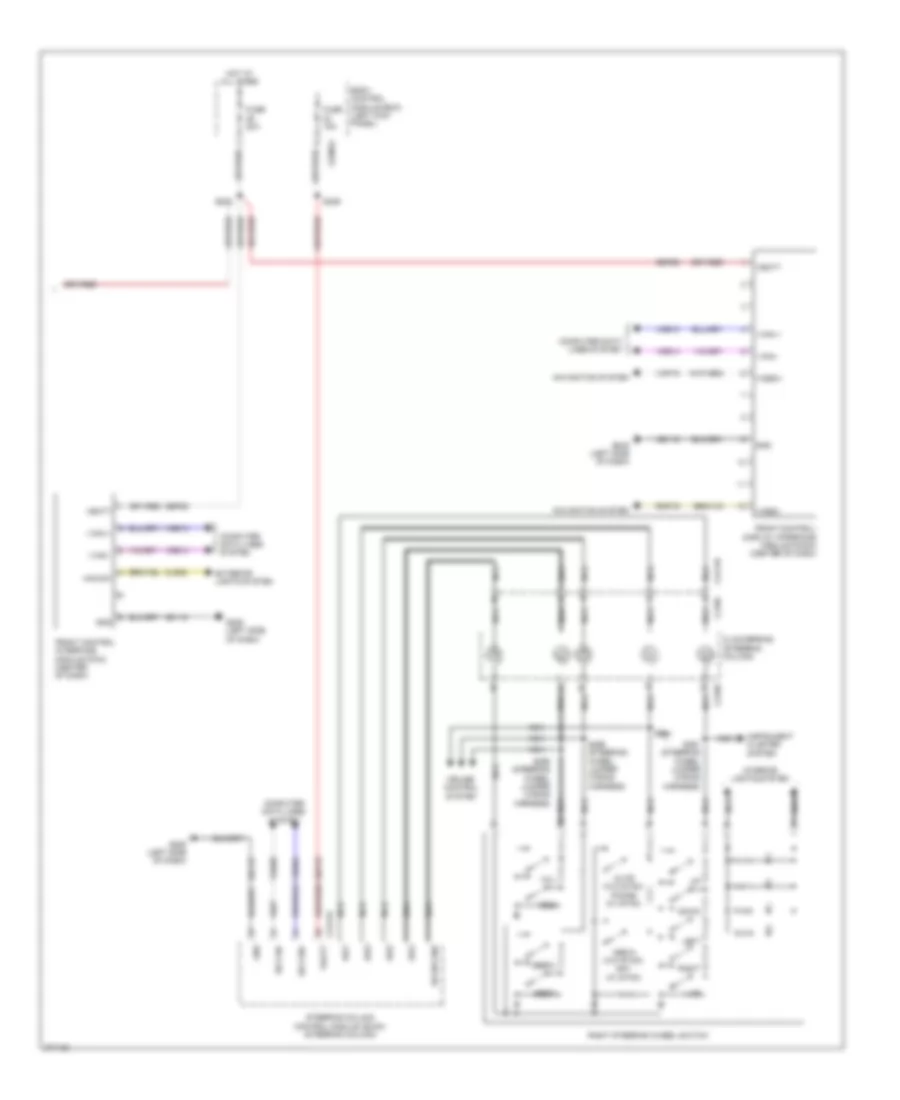 Premium Radio Wiring Diagram (2 of 2) for Ford Edge Limited 2013