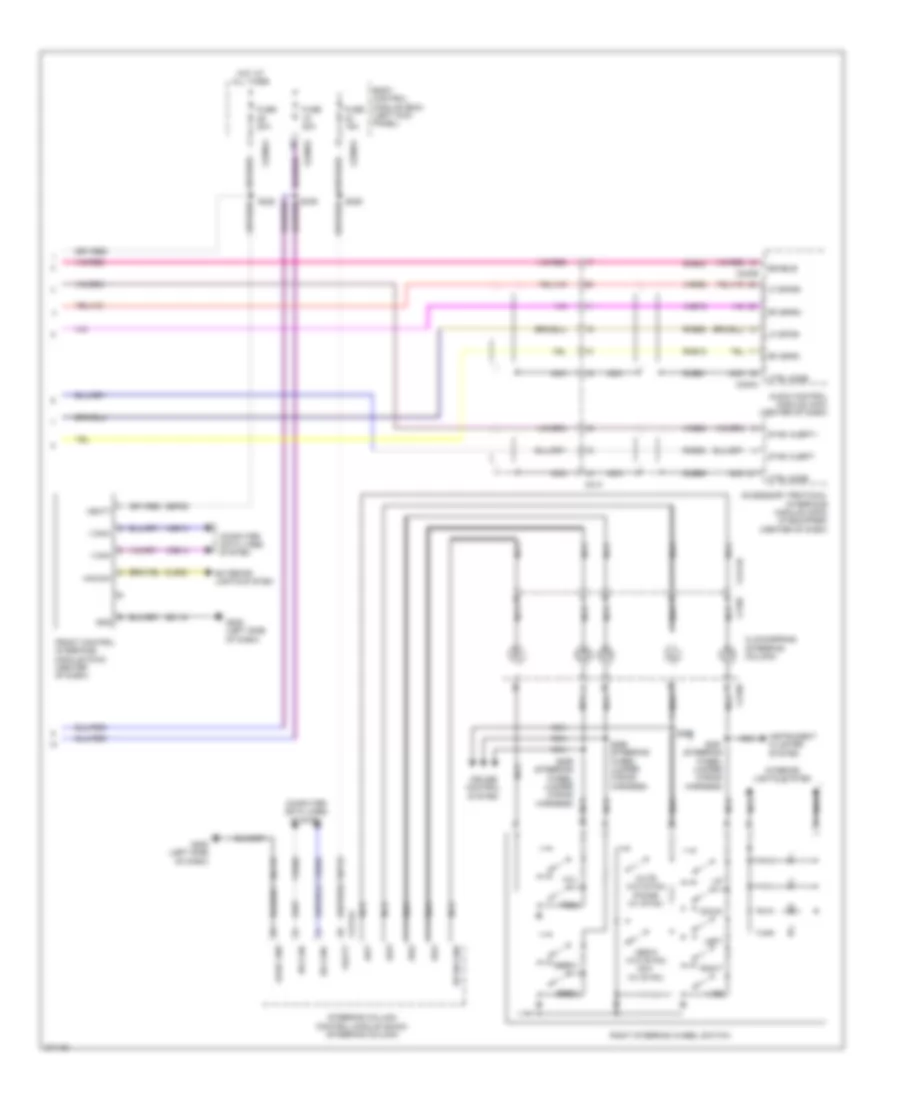 SONY Radio Wiring Diagram (2 of 2) for Ford Edge Limited 2013