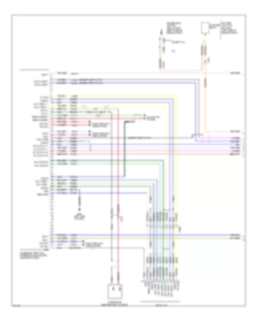 SYNC Radio Wiring Diagram, with SYNC GEN 2 (1 of 2) for Ford Edge Limited 2013