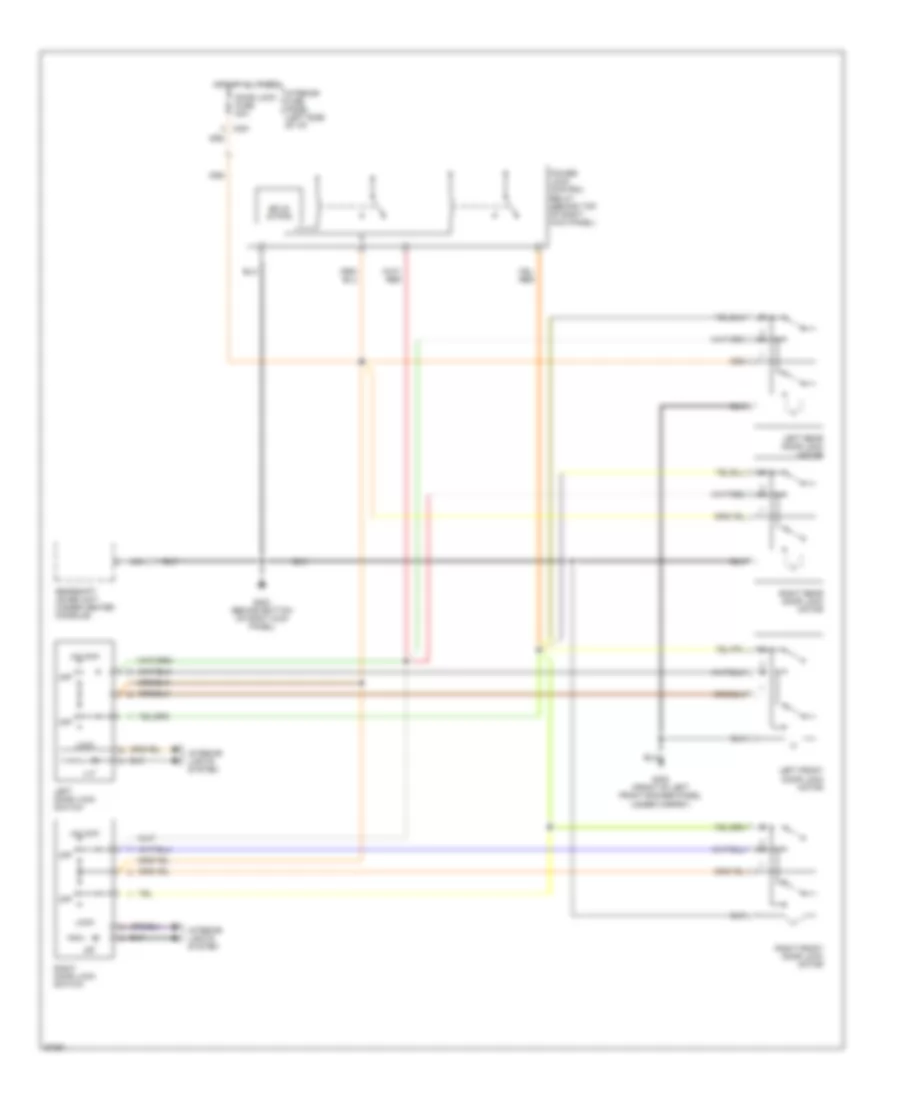 Door Lock Wiring Diagram for Ford Contour LX 1995