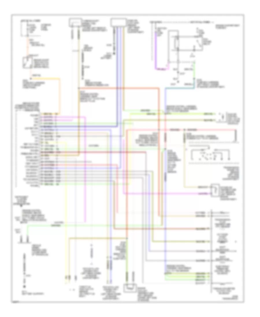 2.5L, Transmission Wiring Diagram for Ford Contour LX 1995